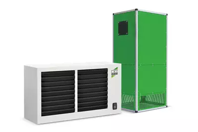 Stationary hot air heating systems Warmluft-Heizautomaten GPS/GPC und VRS
