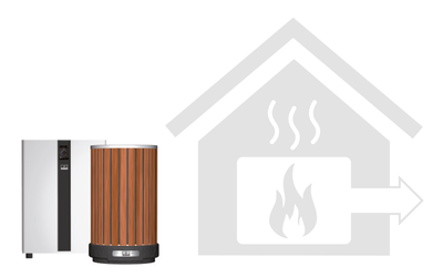 ARTstyle-Wärmepumpe im Bestandsgebäude